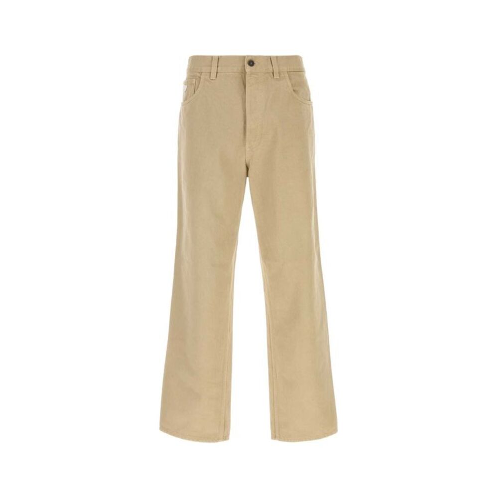 Prada Men Beige Cotton Pant